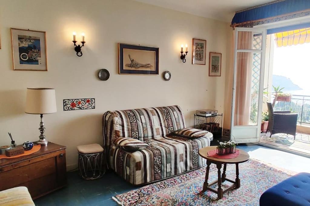 Vintage Flat On Villefranche Bay - Free Car Park Екстериор снимка