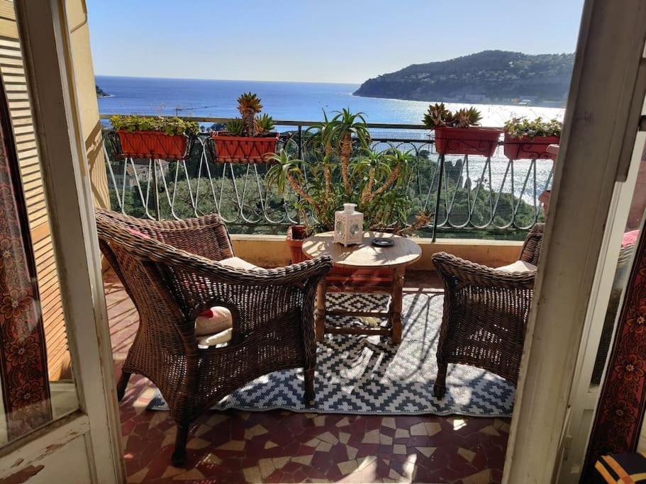 Vintage Flat On Villefranche Bay - Free Car Park Екстериор снимка