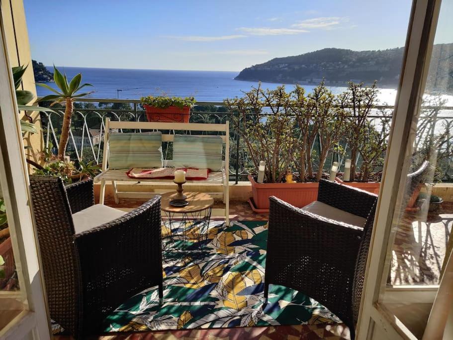 Vintage Flat On Villefranche Bay - Free Car Park Екстериор снимка