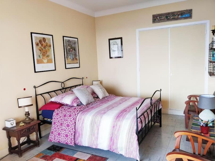 Vintage Flat On Villefranche Bay - Free Car Park Екстериор снимка