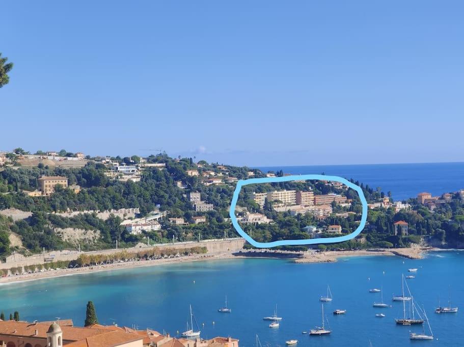 Vintage Flat On Villefranche Bay - Free Car Park Екстериор снимка